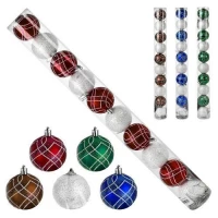 Елочные шарики 6см 10шт/наб