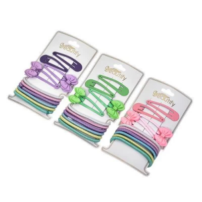 Аксессуары для волос 10пр/наб (6резинок, 4заколки)