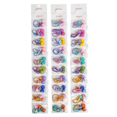 Аксессуары для волос 40пр/наб (10наб по 4пр: 2резинки, 2крабика) Аксессуары для волос 40пр/наб (10наб по 4пр: 2резинки, 2крабика)