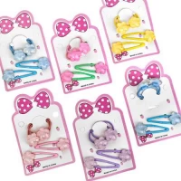 Аксессуары для волос 4шт/наб (2резинки, 2заколки)