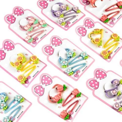 Аксессуары для волос 4шт/наб (2резинки, 2заколки)