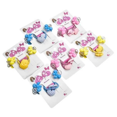 Аксессуары для волос 4шт/наб (2резинки, 2крабика)