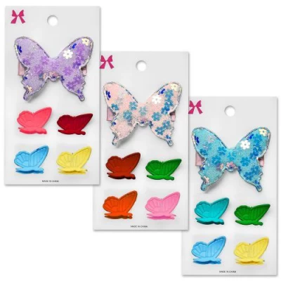 Аксессуары для волос 5пр/наб (1заколка, 4крабика)