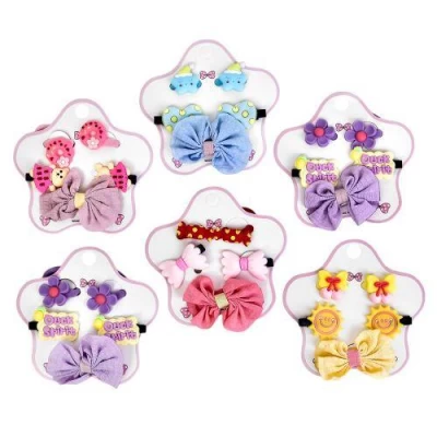 Аксессуары для волос 5пр/наб (2резинки, 3заколки)