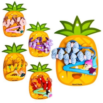 Аксессуары для волос 5пр/наб (4резинки, 1заколка)