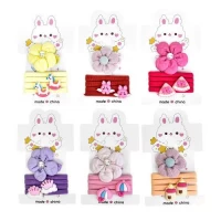 Аксессуары для волос 5пр/наб (4резинки, 1заколка)