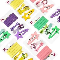 Аксессуары для волос 7пр/наб (4резинки, 3заколки)