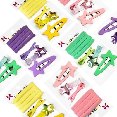 Аксессуары для волос 7пр/наб (4резинки, 3заколки)