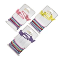 Аксессуары для волос 8пр/наб (6резинок, 2заколки)