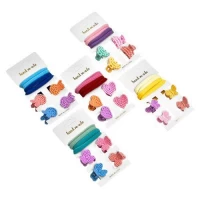 Аксессуары для волос 8шт/наб (4резинки, 4крабика)