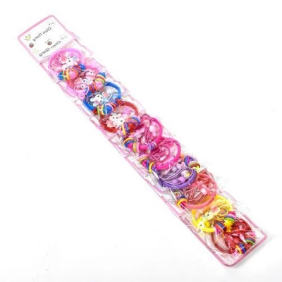 Аксессуары для девочек 30шт/наб (10наб по 3пр: 2резинки, браслет)