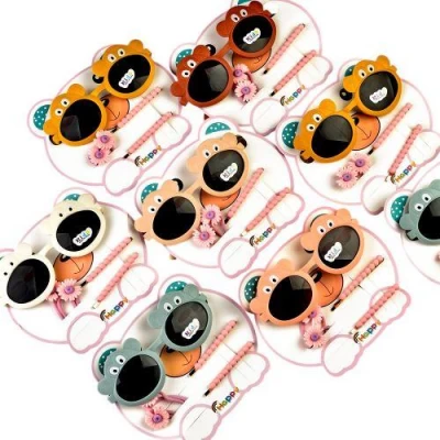 Набор для девочек 5пр/наб (солнцезащитные очки, 2резинки, 2заколки)