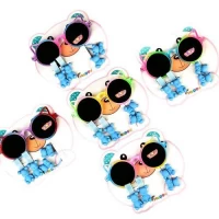 Набор для девочек 5пр/наб (солнцезащитные очки, 2резинки, 2заколки)