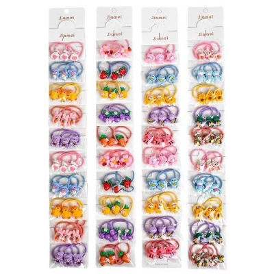 Резинки для волос 30шт/наб (10наб по 3шт)