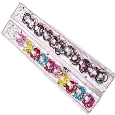 Резинки для волос 50шт/наб (10наб по 5шт)
