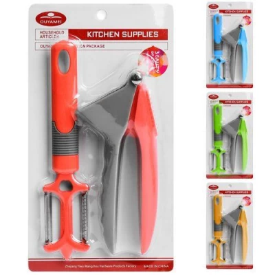 Нож кухонный для овощей и чесночница 2пр/наб 20см