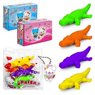 Ластик "Crocodile" 4шт/наб