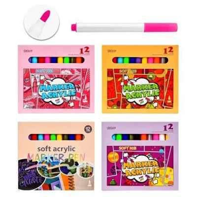 Маркеры акриловые 12цв