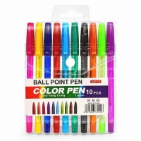Ручки шариковые 10цв