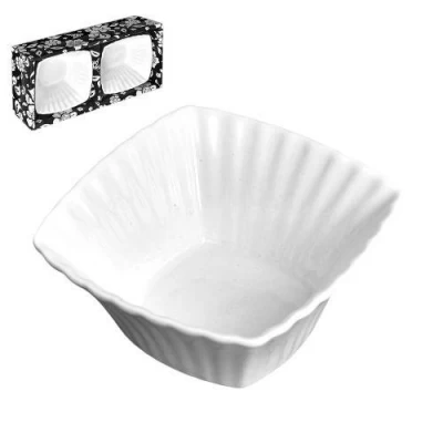 Соусницы фарфор 2шт/наб 21*10.5*5.5см