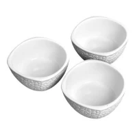 Соусницы фарфор 3шт/наб 10*10*4.5см