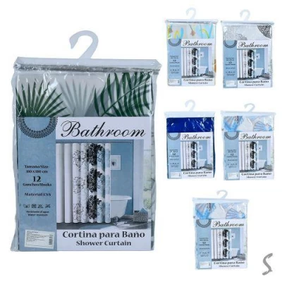 Штора в ванную 180*180см Штора в ванную 180*180см