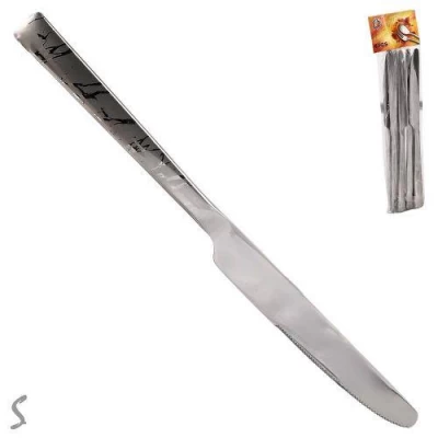 Нож столовый SS "Veins" 6шт/наб Нож столовый SS "Veins" 6шт/наб