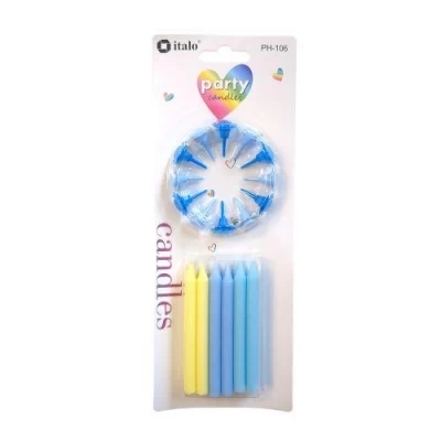 Свечи для торта 8см 12шт/наб