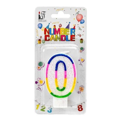 Свечи-цифры для торта "0"