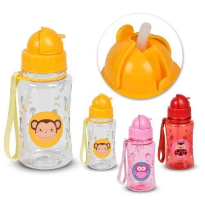 Бутылка-поилка детская с трубочкой 400мл
