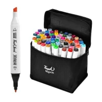 Маркеры двухсторонние белый корпус 60цв Маркеры двухсторонние белый корпус 60цв