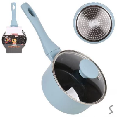 Сотейник с крышкой литой мрамор "Megastone" инд. дно 2.7л