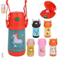 Термос-поилка детский с трубочкой 350мл