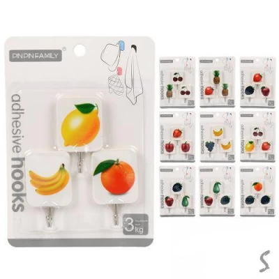 Крючки декоративные самоклеющиеся 3шт/наб Крючки декоративные самоклеющиеся 3шт/наб