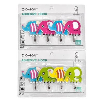 Крючки декоративные самоклеющиеся 4шт/наб Крючки декоративные самоклеющиеся 4шт/наб