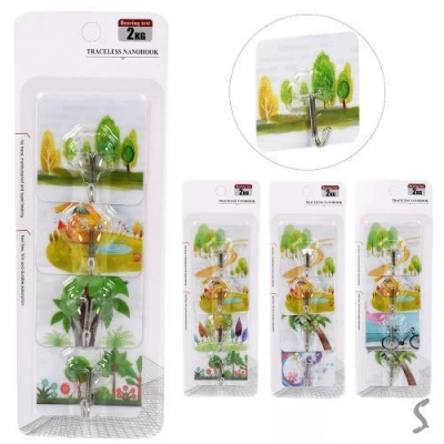 Крючки декоративные самоклеющиеся 4шт/наб Крючки декоративные самоклеющиеся 4шт/наб