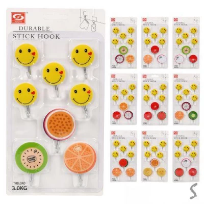 Крючки декоративные самоклеющиеся 8шт/наб Крючки декоративные самоклеющиеся 8шт/наб