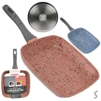 Сковорода-гриль литая 