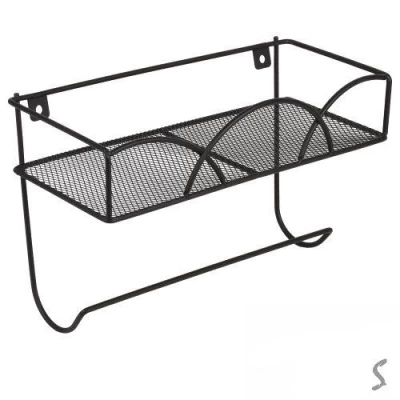 Полка с держателем настенная 25*10см