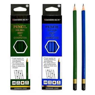 Карандаш ч/гр с ластиком 12шт/наб 2B