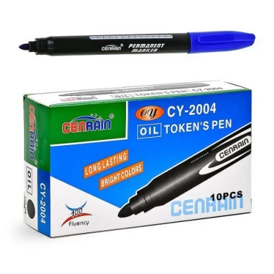 Маркер перманентный синий Маркер перманентный синий