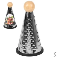 Терка конус с деревянной ручкой 21см