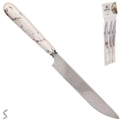 Нож столовый SS "Marble" 3шт/наб