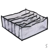 Коробка-органайзер для хранения белья 6отд 32*32*12см
