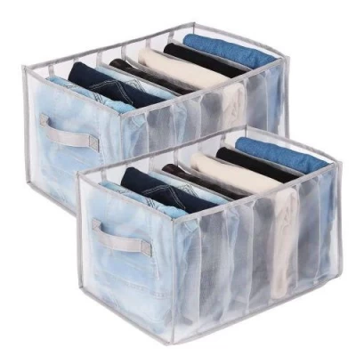 Коробка-органайзер для хранения белья 7отд 44*28*22см