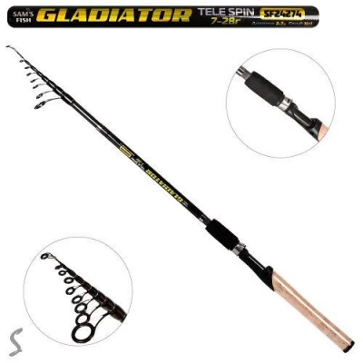 Спиннинг телескоп штекерный карбон "Gallant" 2.7м 7-28г 10+1к