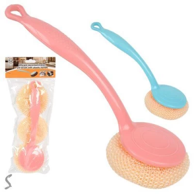 Щетка кухонная на ручке с запасками 3шт/уп Щетка кухонная на ручке с запасками 3шт/уп