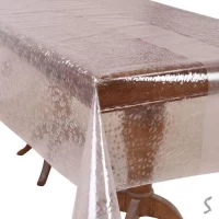 Клеенка Crystal рифленная жидкое стекло 