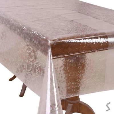 Клеенка Crystal рифленная жидкое стекло 