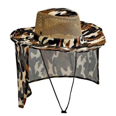 Шляпа камуфляжная с широкими полями для рыбалки/охоты 58-60см Шляпа камуфляжная с широкими полями для рыбалки/охоты 58-60см